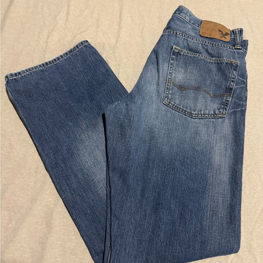 American Eagle Outfitters Blue Bootcut Jeans Timeless Fit